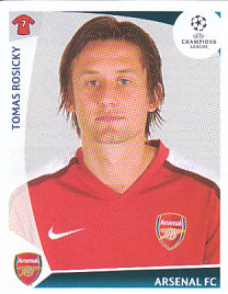 Tomas Rosicky Arsenal samolepka UEFA Champions League 2009/10 #492